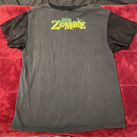 Rob Zombie Dracula T-shirt by Hologram City Custom Made Mesh Sleeve M/L - Picture 2 of 5
